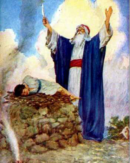 Figuras bíblica. Abraham y el sacrificio de Isaac